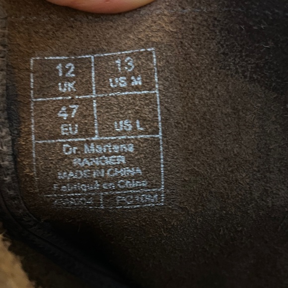 Dr. Martens Vintage Ranger Brown Leather Utility Slip On Steel Toe Work Boots - Picture 7 of 10